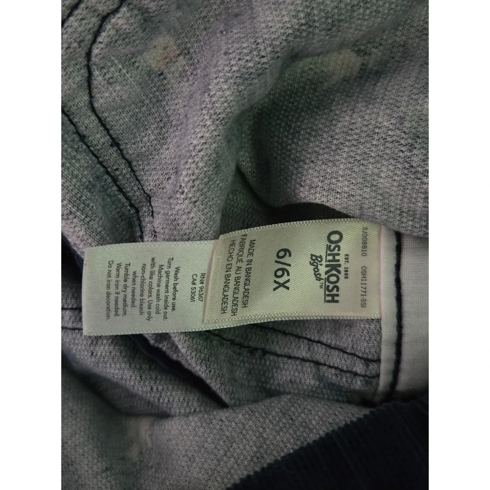 OshKosh B'gosh Girls Corduroy Floral Dress Overall Button Front Jumper 6/6X‎